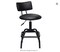 Adjustable Height Bar Stool, 360 Degree Swivel, Modern Guitar Stool with PU Leather Cushion, Heavy Duty Steel Frame for Bar, Shop, and Music, Garage, Black